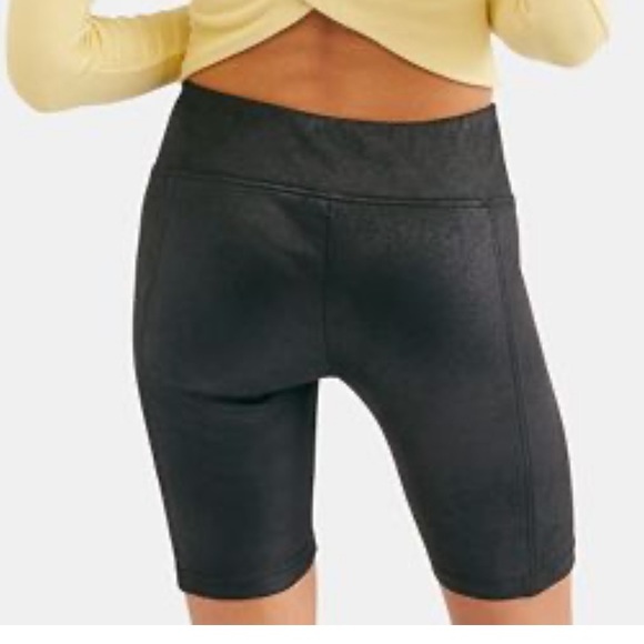 Free People Suede Bike Shorts NWT - Picture 3 of 3